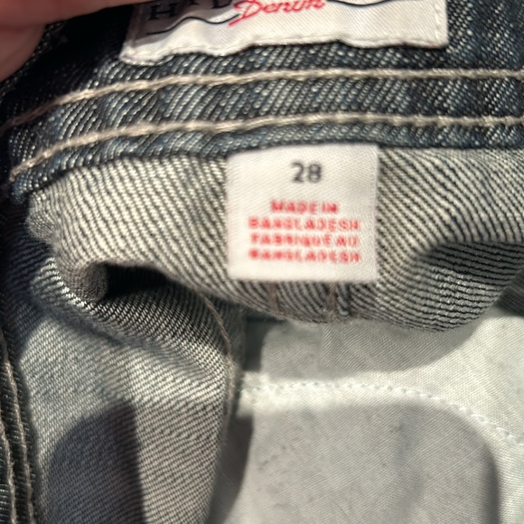 Tommy Hilfiger Jeans Women Size 28 Bootcut Fit Blue/Gray Flag - Picture 10 of 16